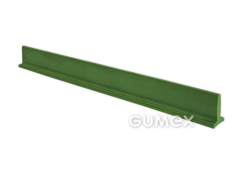 Plastový unašeč příčný, výška 20mm, bez textilní vložky, PVC, zelený